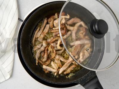 Grikių košė su kiauliena Žingsnis 4