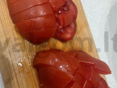 Salotas su varškės sūriu „Mikendži“ Žingsnis 2