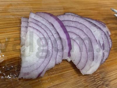 Salotas su varškės sūriu „Mikendži“ Žingsnis 4