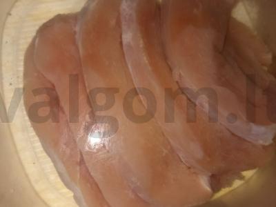 Kalakutų eskalopas su uždengimu Žingsnis 1