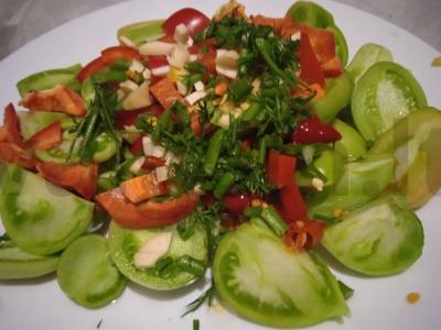 Marinuoti žali pomidorai su obuolių actu Žingsnis 5