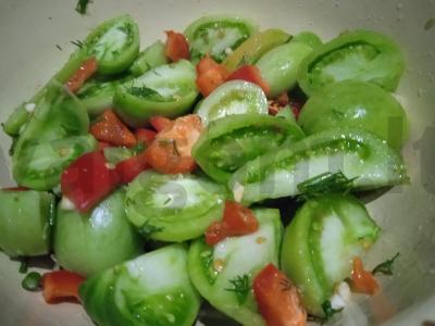 Marinuoti žali pomidorai su obuolių actu Žingsnis 7