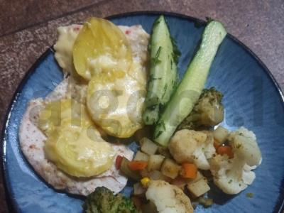 Mėsa prancūziškai su prieskoniais pagrindine nuotrauka