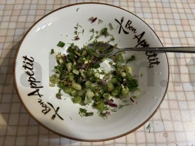 Skani česnakinė prieskonių mišinys sriubai Žingsnis 7