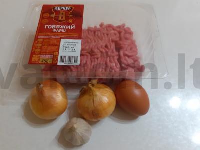 Greitos kotletės Žingsnis 1