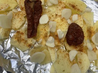 Bulvių apkepas su sūriu „Mendelson“ Žingsnis 5