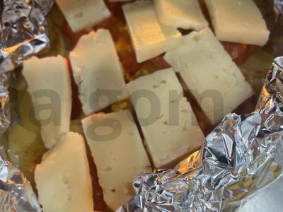 Bulvių apkepas su sūriu „Mendelson“ Žingsnis 9