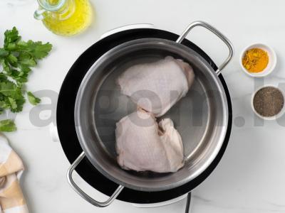 Gruziniškas vištienos sriuba Čihirtma Žingsnis 1