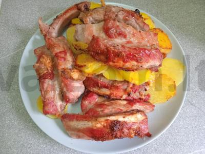 Kvapnūs kiaulienos šonkauliukai su bulvėmis Žingsnis 5