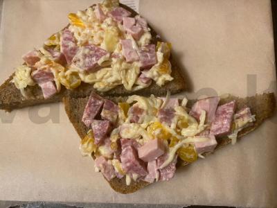 Skrebučiai „Grenadieriai“ su dešra, pomidoru ir česnaku padažu Žingsnis 8