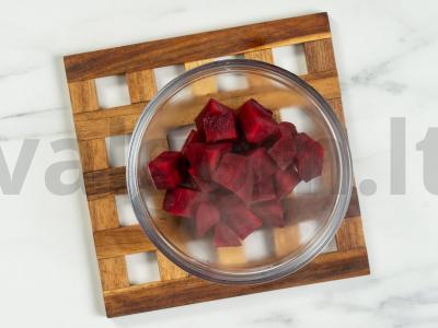 Citrusinė burokėlių salotos su sūriu Žingsnis 6