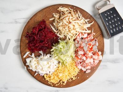 Krabų lazdelės po šubos Žingsnis 3