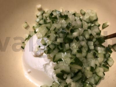 Tartaletės su rikota ir dešra Žingsnis 3