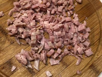 Tartaletės su rikota ir dešra Žingsnis 6