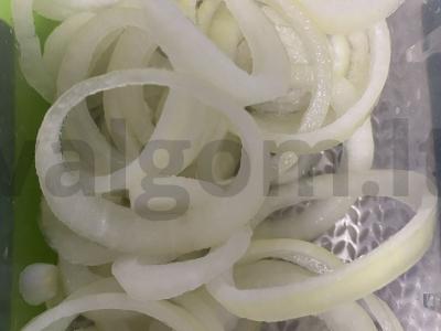 Kiaulienos nugarinė su šviežiais daržovėmis Žingsnis 5