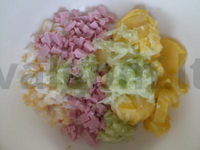 Šaltibarščiai su keptais bulvėmis ir garstyčiomis Žingsnis 6