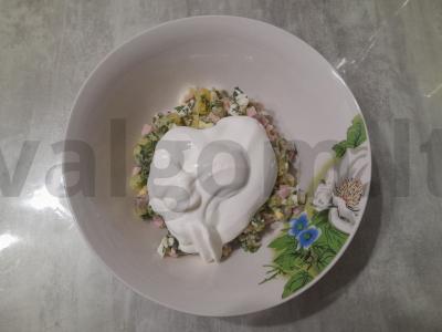 Šaltibarščiai su keptais bulvėmis ir garstyčiomis Žingsnis 14