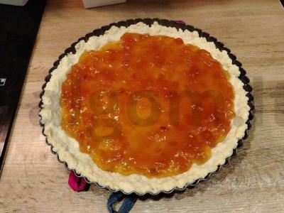 Sluoksniuotas pyragas su mangų džemu Žingsnis 6