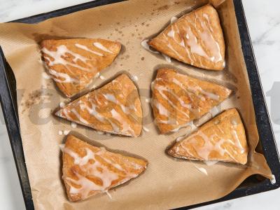 Moliūgų sausainiai su pieno glajumi Žingsnis 6