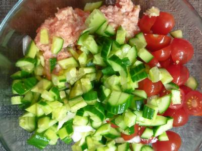 Itališkas salotas su tunu Žingsnis 1