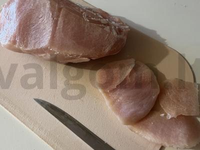 Vištienos kotletai su padažu Žingsnis 1