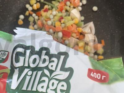 Daržovės su grybais „Nepal“ Žingsnis 3