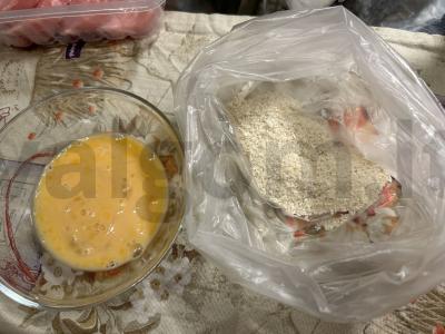 Kiaulienos eskalopas džiūvėsėliuose Žingsnis 2