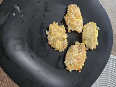 Krabų lazdelėmis kotletai su džiūvėsėliais Žingsnis 7