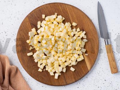 Tortilijos su obuoliais Žingsnis 1