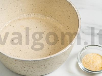 Krevetėmis sluoksniuota užkanda Žingsnis 1