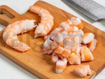 Krevetėmis sluoksniuota užkanda Žingsnis 3