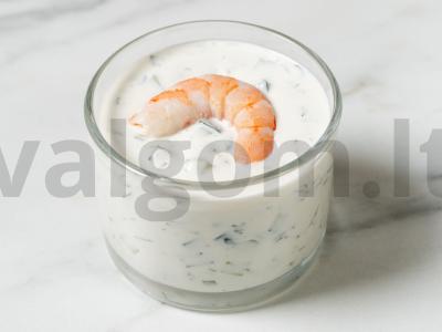 Krevetėmis sluoksniuota užkanda Žingsnis 7