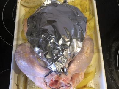 Sultinga vištiena orkaitėje su bulvėmis Žingsnis 5