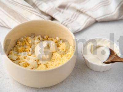 Baklažanų ritinėliai su sūriu Žingsnis 4