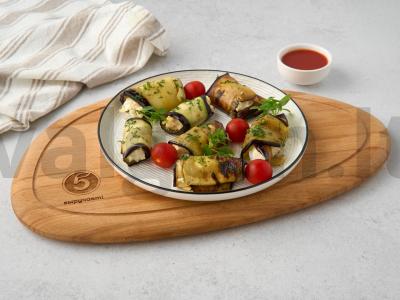 Baklažanų ritinėliai su sūriu pagrindine nuotrauka