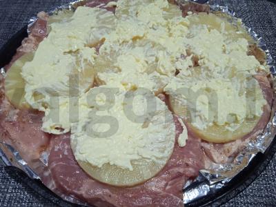 Kiauliena, kepta su ananasais ir marinuota vyšnių sultyse Žingsnis 7