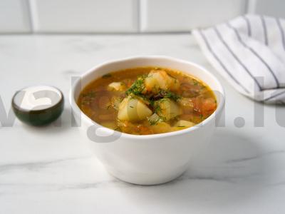 Sriuba su jautienos konservais pagrindine nuotrauka