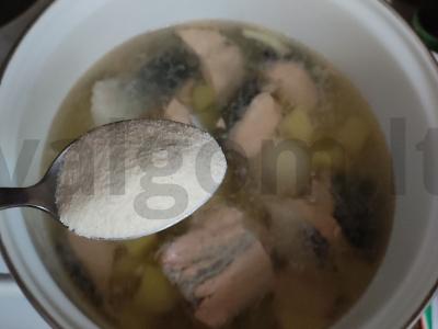 Lašišų žuvienė su manų kruopomis Žingsnis 4