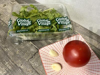 Makaronai su rukola ir pomidoru grietinėlėse Žingsnis 2