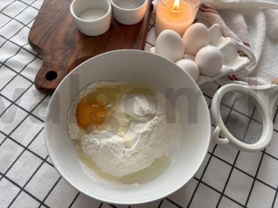 Kepti blynai su mėsa Žingsnis 1