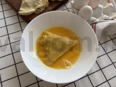 Kepti blynai su mėsa Žingsnis 12