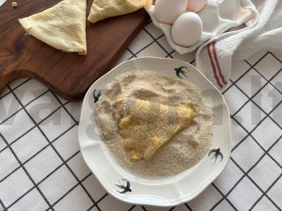 Kepti blynai su mėsa Žingsnis 13