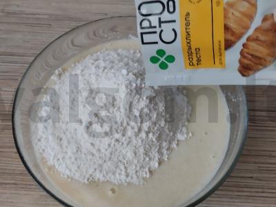 Mannikas su kefyru ir vyšniomis Žingsnis 3