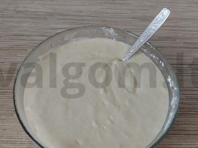 Mannikas su kefyru ir vyšniomis Žingsnis 4