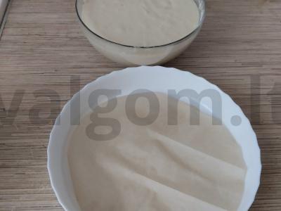 Mannikas su kefyru ir vyšniomis Žingsnis 5