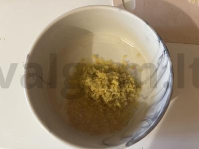 Vegetariška bulguro košė mikrobangų krosnelėje Žingsnis 5