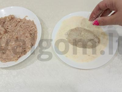 Kotletai šaldymui Žingsnis 2