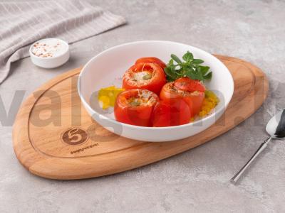 Kepti pomidorai su kiaušiniais pagrindine nuotrauka