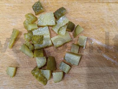 Salotas „Karališkas“ su vištienos kepenėlėmis ir graikiniais riešutais Žingsnis 5