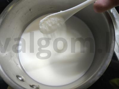 Manų košė su kuskusu Žingsnis 1